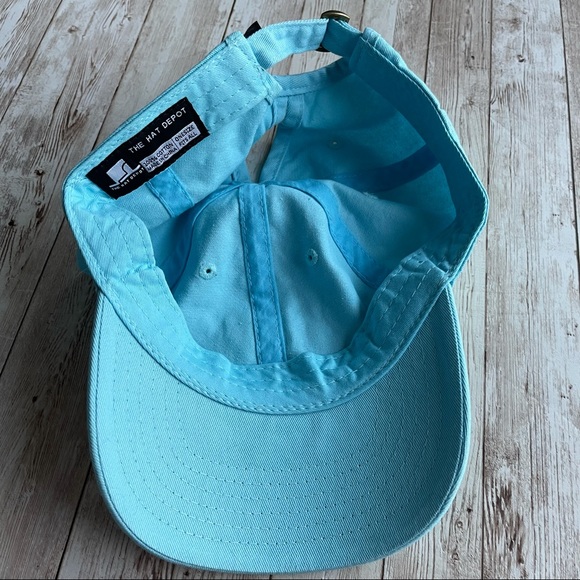 PREOWNED THE HAT DEPOT PONYTAIL SLIT BEACH HAIR CONT CARE BLUE CAP HAT - Picture 5 of 5